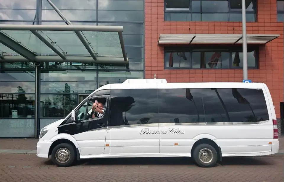 A minibus for private group transport