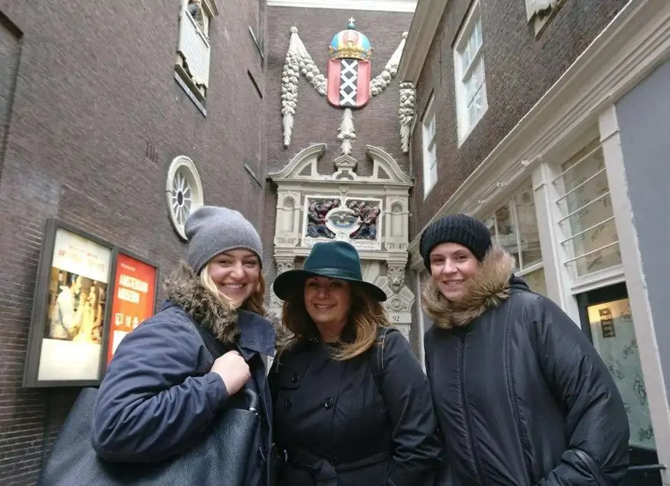 Guests exploring Amsterdam with a local guide