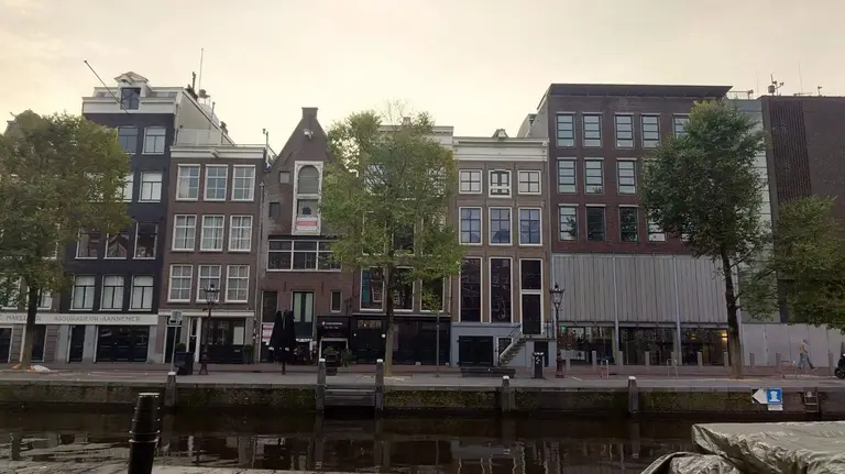 Canal houses along Prinsengracht in Amsterdam