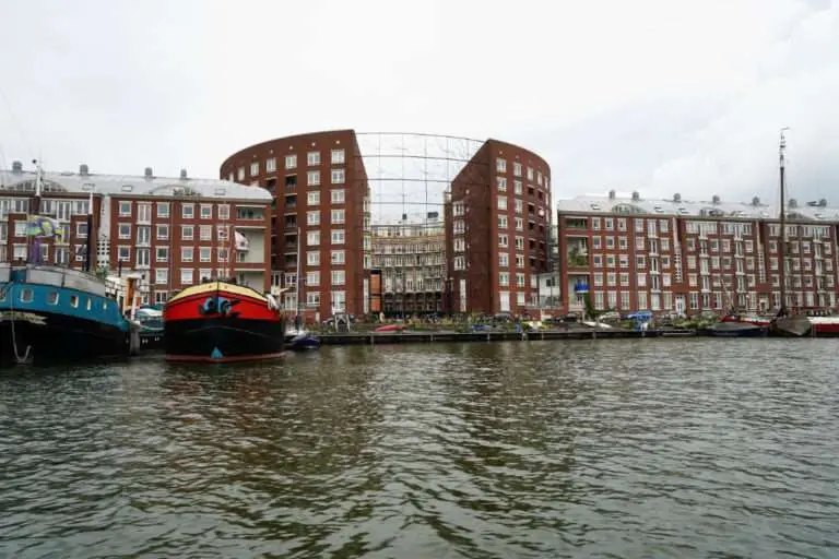 Waterfront architecture in Amsterdam