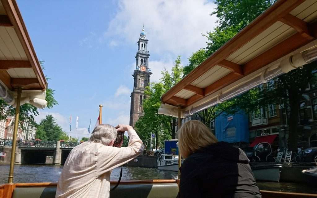 An Amsterdam canal view during a private city visit